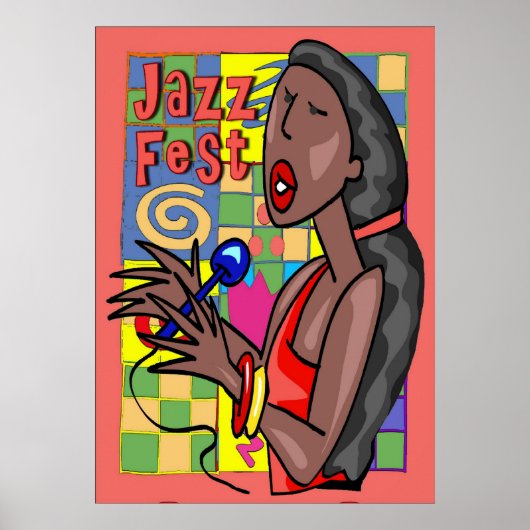 Jazz Fest Singer Poster (Vorne)