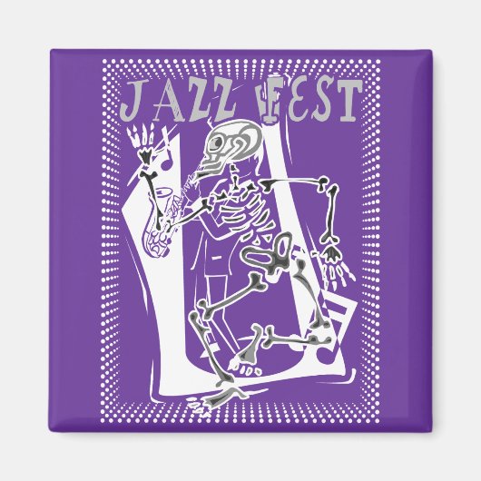 Jazz Fest Skeleton 2011 Magnet (Vorne)
