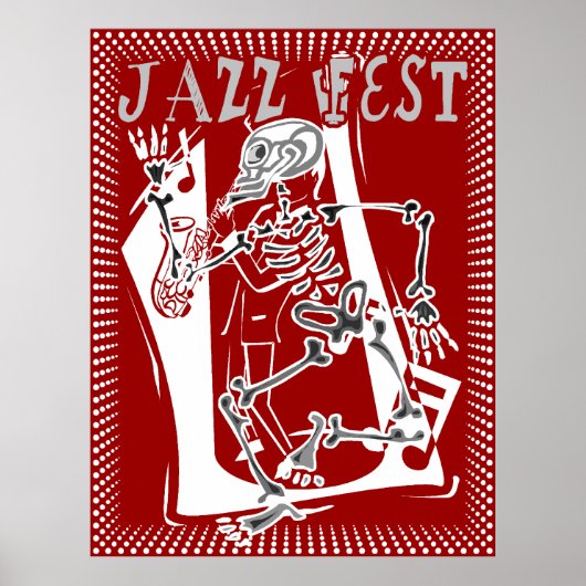 Jazz Fest Skeleton 2011 Poster (Vorne)