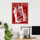 Jazz Fest Skeleton 2011 Poster (Heimbüro)