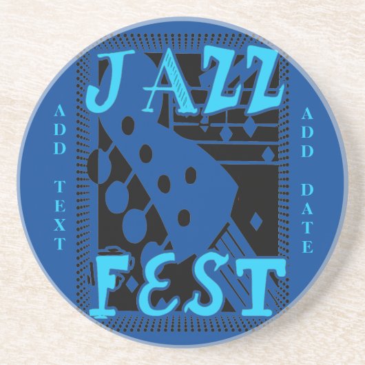 Jazz Fest Skelton Getränkeuntersetzer (Vorne)