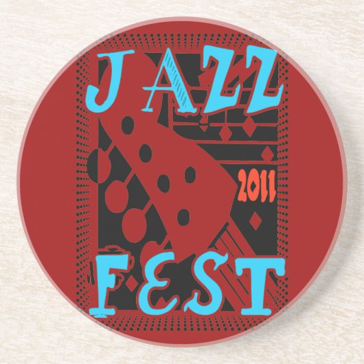Jazz Fest Skelton Getränkeuntersetzer (Vorne)