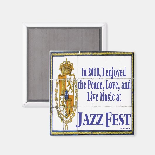 Jazz Fest Tile Mural 2010 Magnet (Vorderseite/Rückseite)
