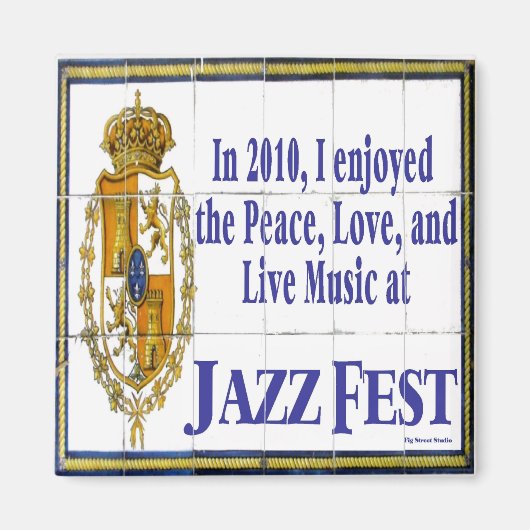 Jazz Fest Tile Mural 2010 Magnet (Vorne)