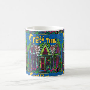 Jazz Fest Time Houses Kaffeetasse