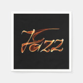 Jazz-Feuerzeichen Serviette (Vorderseite)