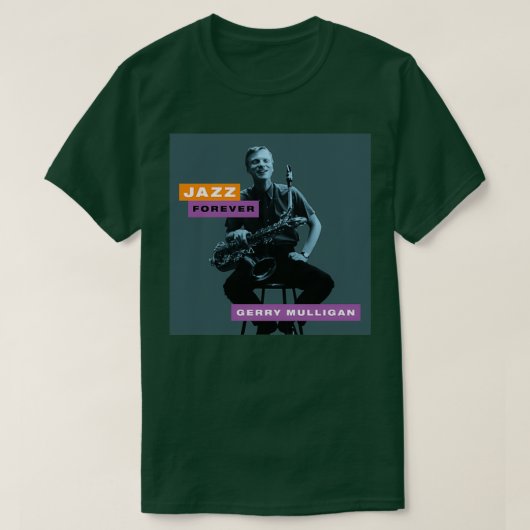 Jazz Forever Gerry Mulligan T-Shirt (Design vorne)