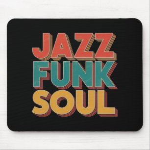 Jazz Funk And Soul - Afro Retro Vintage Musik  Mousepad