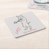 Jazz für Coole Katzen Rechteckiger Pappuntersetzer (angewinkelt)