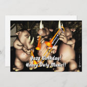 Jazz-Geburtstagsaufenthalt Einladung (Vorne/Hinten)
