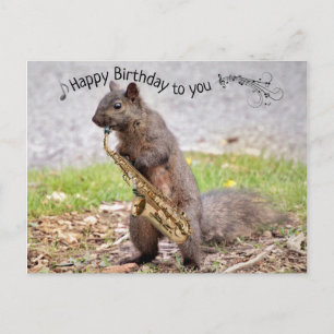 Jazz-Geburtstagskarte zum Spielen Postkarte