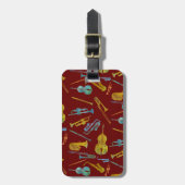 Jazz-Gemisch Gepäckanhänger (Vorderseite vertikal)