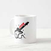 Jazz-Gitarre Kaffeetasse (Vorderseite Links)