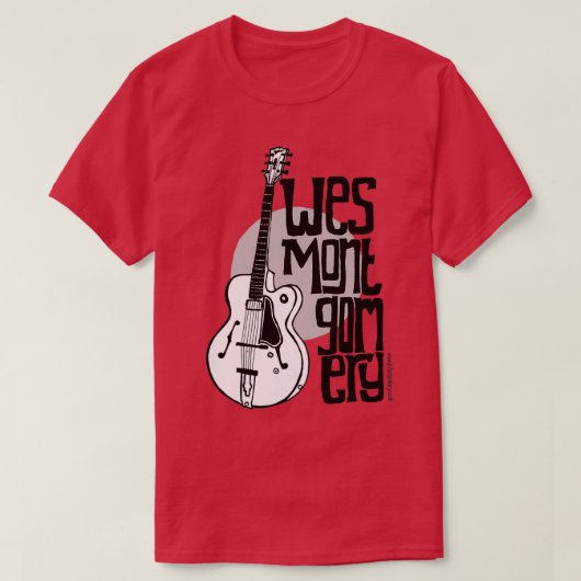 Jazz Guitar Wes Montgomery Music Lover  T-Shirt (Design vorne)