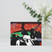 Jazz Gumbo Brass Band Postkarte (Stehend Vorderseite)