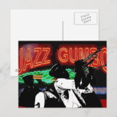 Jazz Gumbo Brass Band Postkarte (Vorne/Hinten)