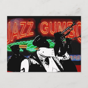 Jazz Gumbo Brass Band Postkarte