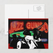 Jazz Gumbo Brass Band Postkarte (Vorne/Hinten)