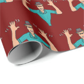 Jazz Hände Geschenkpapier (Rolleneckpunkt)