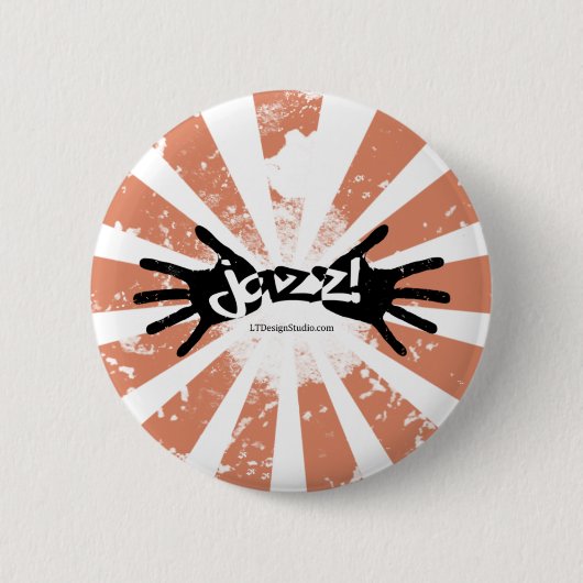 Jazz-Hände - Knopf Button (Vorderseite)