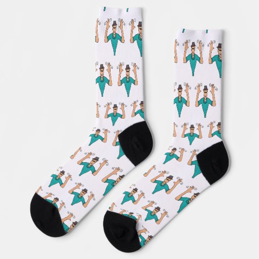 Jazz Hände Socken (Linkes Detail)