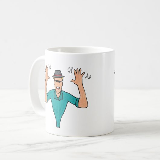 Jazz Hands Kaffeetasse (Vorderseite Links)