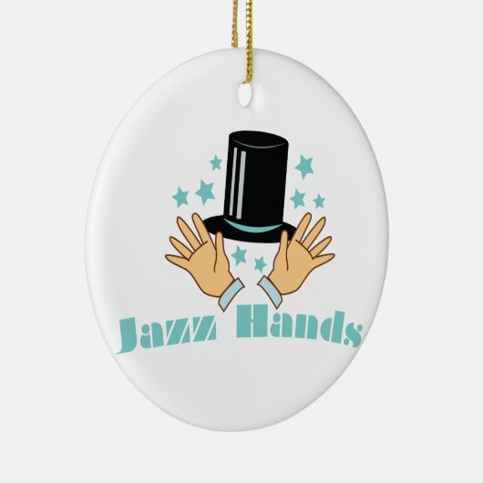 Jazz Hands Keramik Ornament (Rechts)