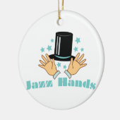 Jazz Hands Keramik Ornament (Links)
