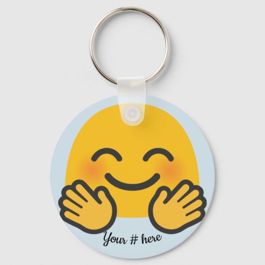 Jazz Hands Schlüsselanhänger Personalisieren Sie I (Vorderseite)