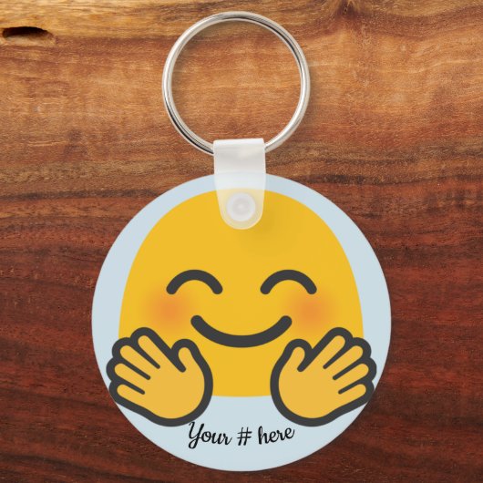 Jazz Hands Schlüsselanhänger Personalisieren Sie I (Vorderseite)