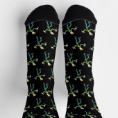 Jazz Hands Stickman Socken (Oben)