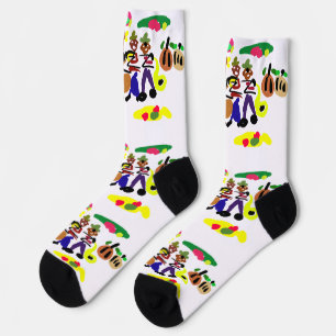 Jazz Herbst Seid fröhlich in Hoffnung Latte Socken