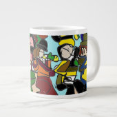 Jazz Herbstkaffee Jumbo-Tasse (Vorderseite Rechts)