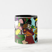 Jazz Herbstkaffee Zweifarbige Tasse (Mittel)