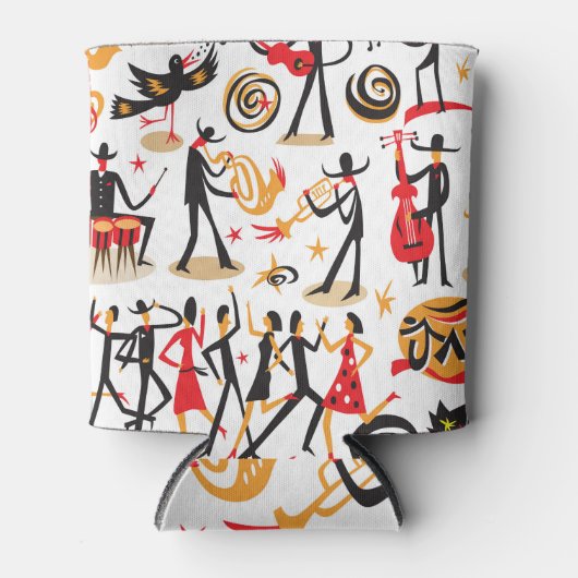 Jazz Icons Set: Abgeschiedener Hintergrund Dosenkühler (Vorderseite)