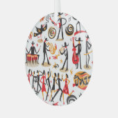 Jazz Icons Set: Abgeschiedener Hintergrund Ornament Aus Glas (Vorderseite links)