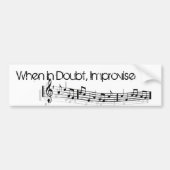 Jazz Improv Autoaufkleber (Vorne)