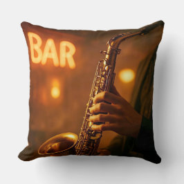 Jazz in Bar Lights Kissen
