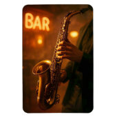 Jazz in Bar Lights Magnet (Vertikal)