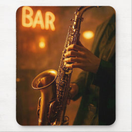Jazz in Bar Lights Mousepad