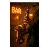 Jazz in Bar Lights Poster (Vorderseite)