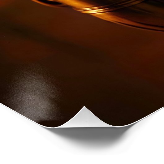 Jazz in Bar Lights Poster (Ecke)