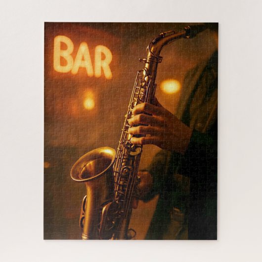 Jazz in Bar Lights Puzzle (Vertikal)