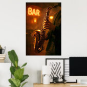 Jazz in Barlichtern Poster (Heimbüro)