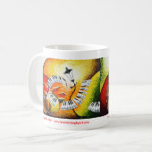 Jazz in der Hügel-Kaffee-Tasse Kaffeetasse (Vorderseite Links)