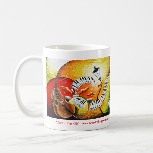 Jazz in der Hügel-Kaffee-Tasse Kaffeetasse (Links)
