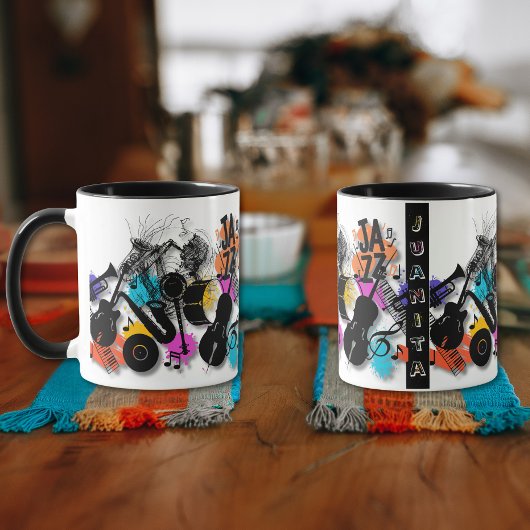 Jazz in Motion Abstrakte Tasse