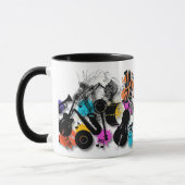 Jazz in Motion Abstrakte Tasse (Links)