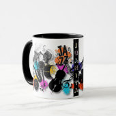 Jazz in Motion Abstrakte Tasse (Vorderseite Links)