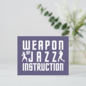 Jazz Instruction Custom Postcard Postkarte (Stehend Vorderseite)